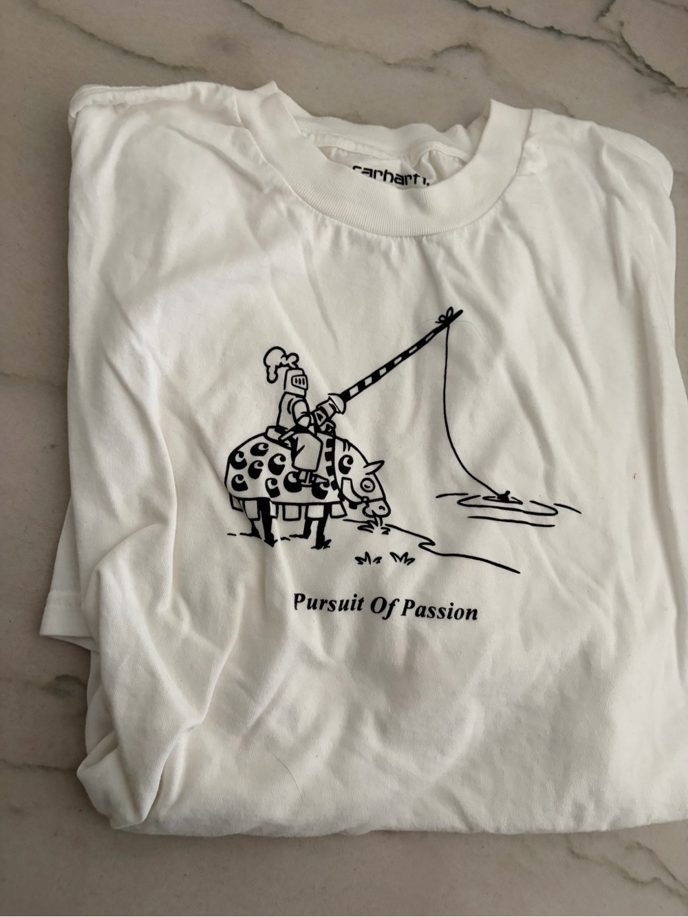 Carhartt WIP White 'Pursuit Of Passion' Short Sleeve Tee